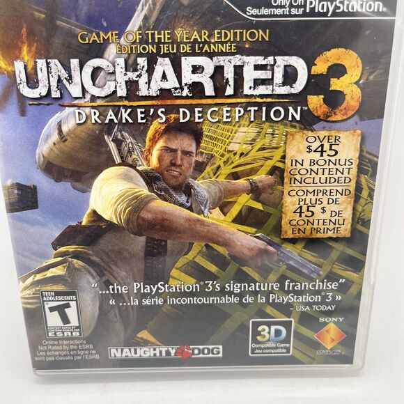 Uncharted 3: Drake's Deception Sony PlayStation 3 PS3 Complete - TESTED - Picture 2 of 8
